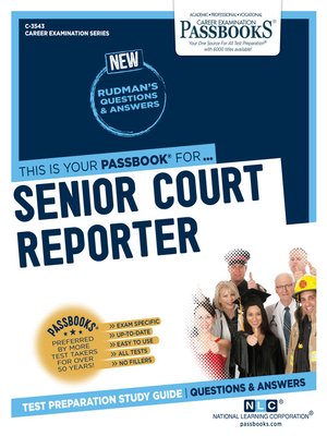 cover image of Senior Court Reporter
